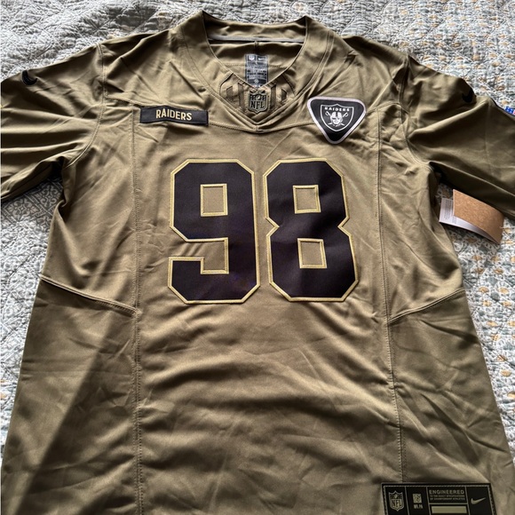 Maxx Crosby Las Vegas Raiders Stitched Jersey Size Large - Picture 2 of 6